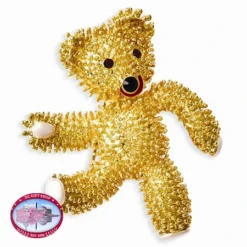 Kennedy Teddy Bear With Swarovski Crystals Brooch