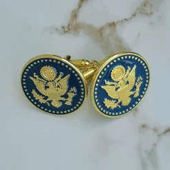 Navy Blue Great Seal Cufflinks