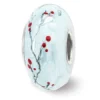 Sterling Silver Reflections Hand Painted Heavenly Messenger Glass Bead